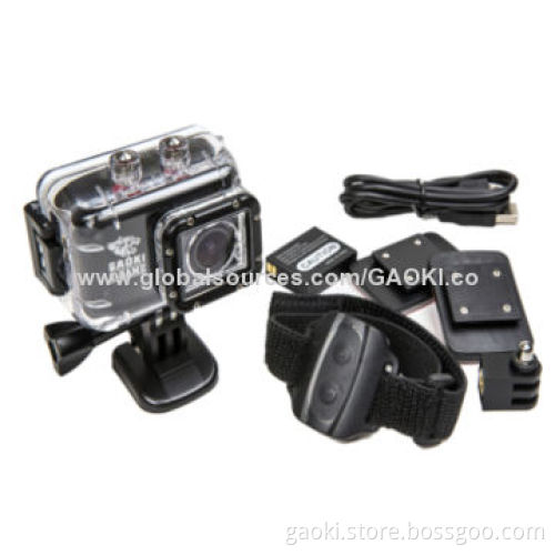 Newest top sales in USA Gaoki full HD 1,080p sports wireless camera with 1.5-inch LCD screen